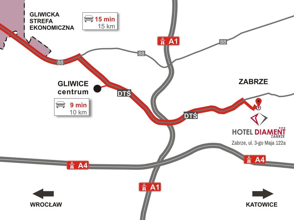 Hotel Diament Zabrze - Gliwice Eksteriør bilde